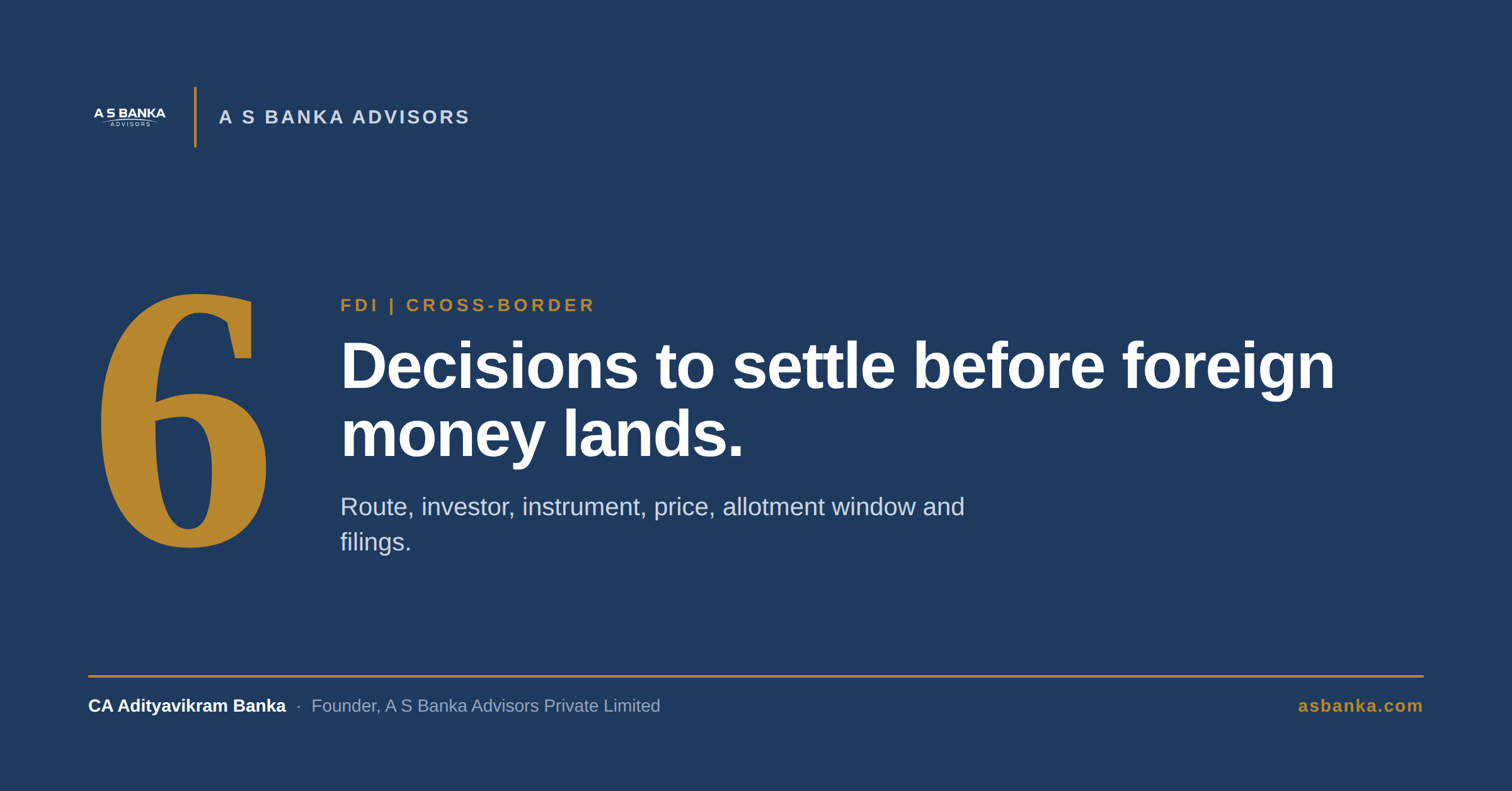 FDI compliance checklist for startups: 6 decisions to settle before foreign money lands