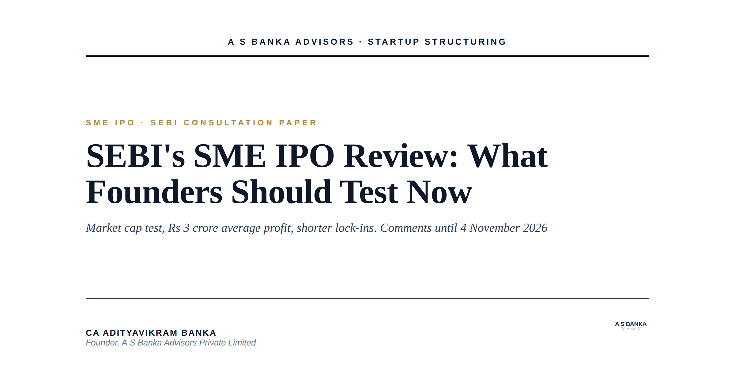 Planning an SME IPO? What SEBI’s 14 October Proposals Would Change for ...